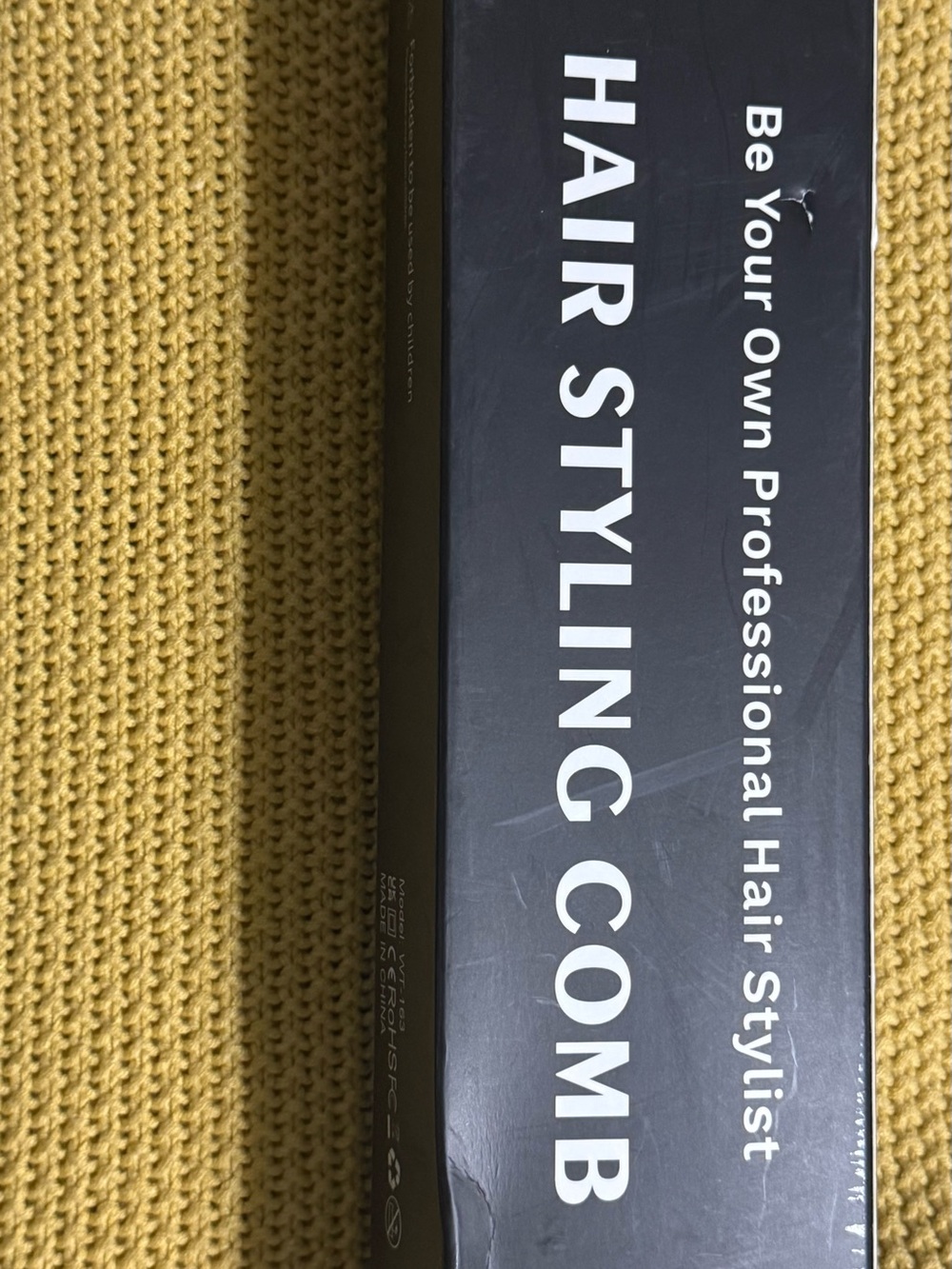 Hair Styling Comb - Black - Grooming Comb